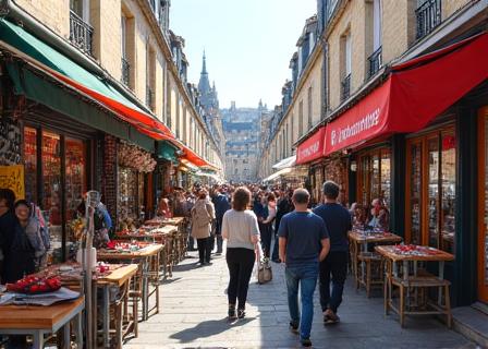 Scène de la vie quotidienne en France